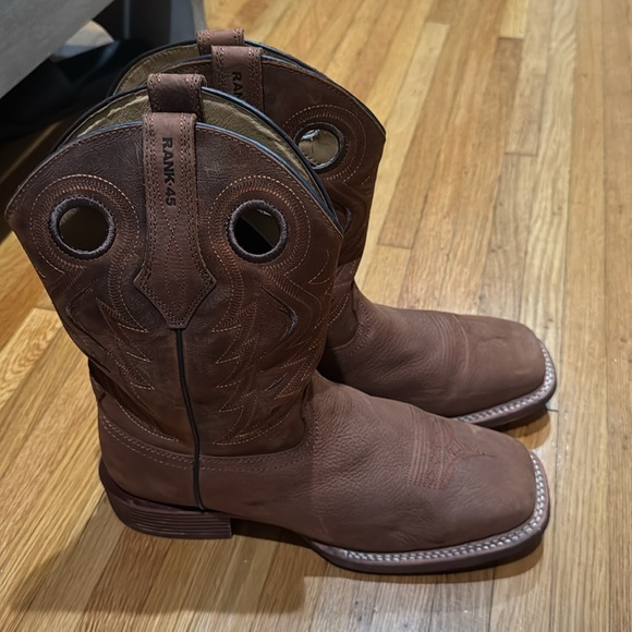 Mens cowboy boots size 12, full grain leather - Picture 5 of 9